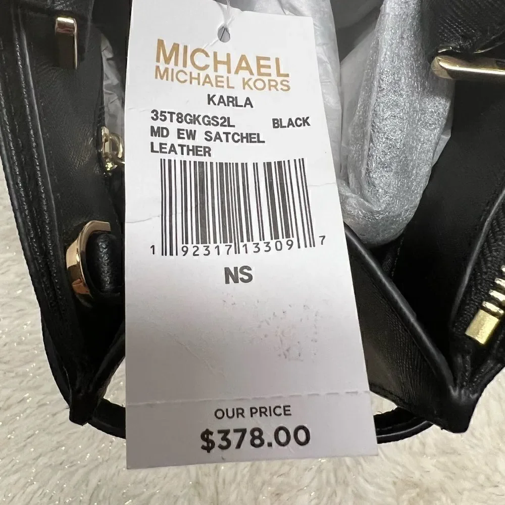 🔥🎁NWT! Michael Kors KARLA EW Satchel Handbag Msrp:$378.00